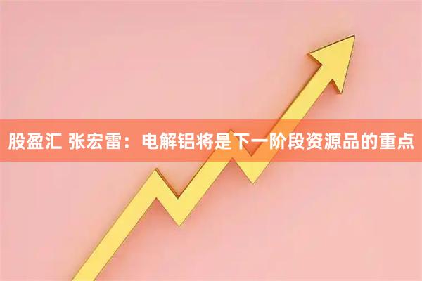 股盈汇 张宏雷：电解铝将是下一阶段资源品的重点